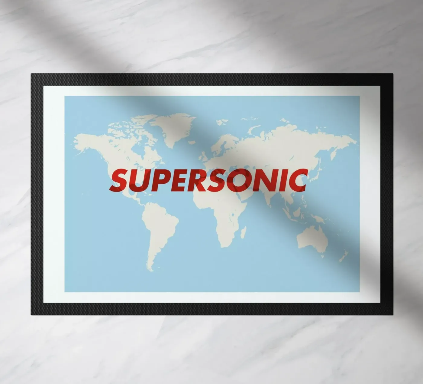 Supersonic deurmat van Marc Schulthess