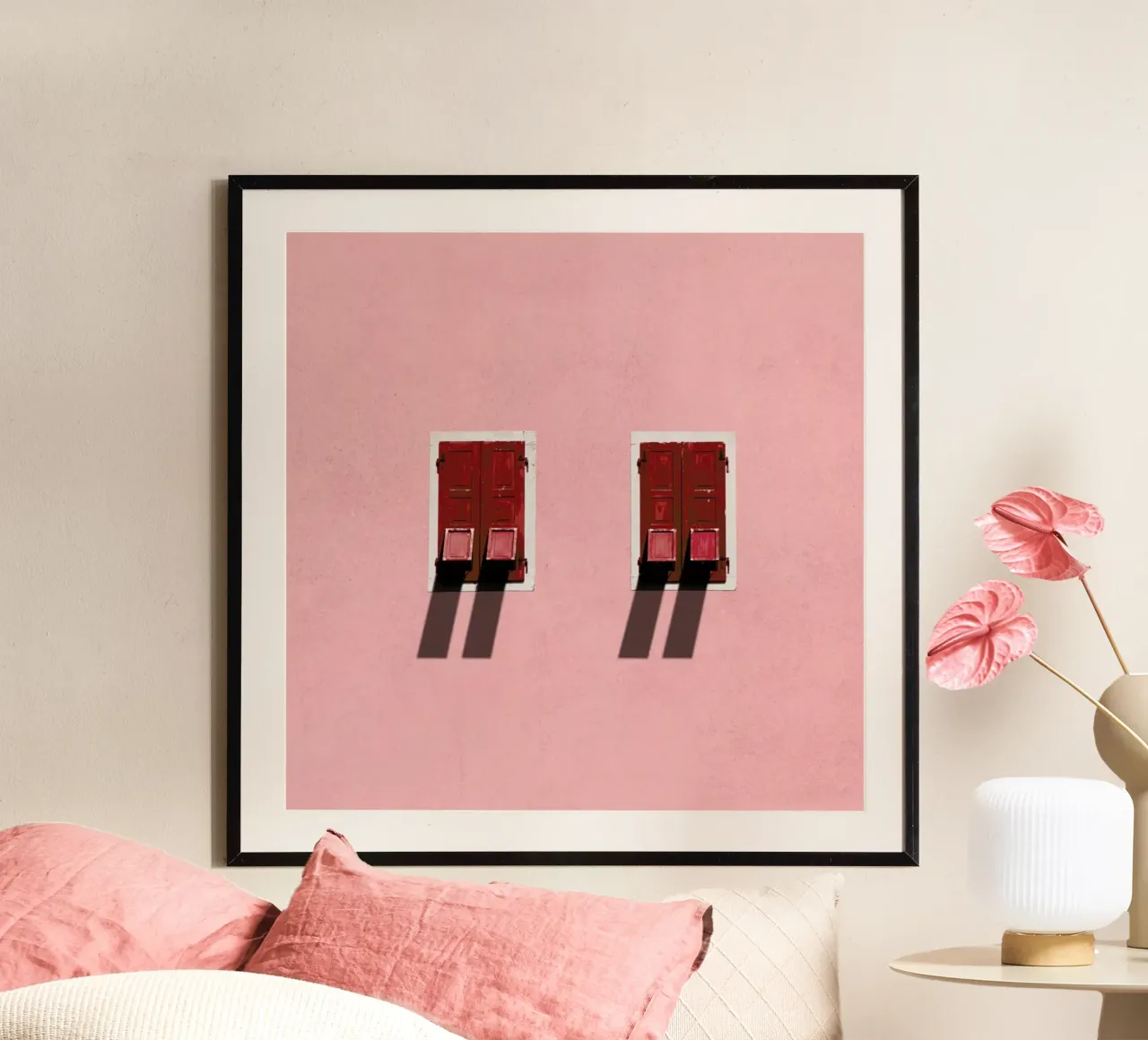 Twins poster con telaio in alluminio da Rupert Höller