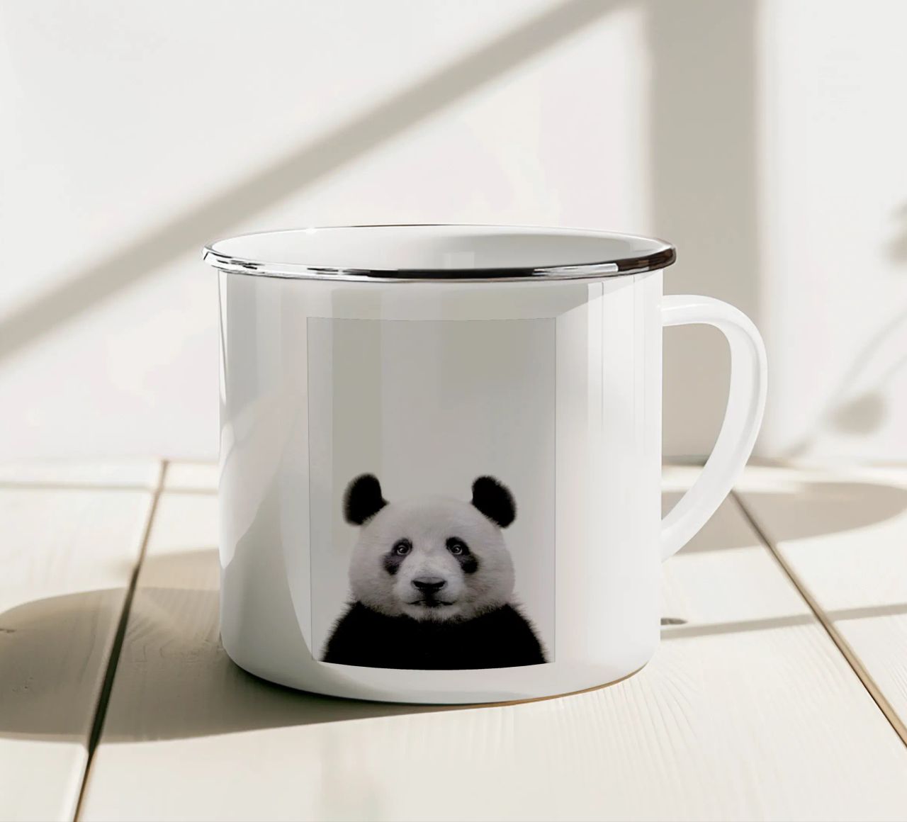 Panda tazza in smalto da Paws & Claws