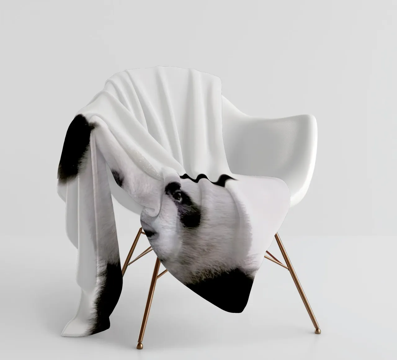 Panda Fleecedecke von Paws & Claws