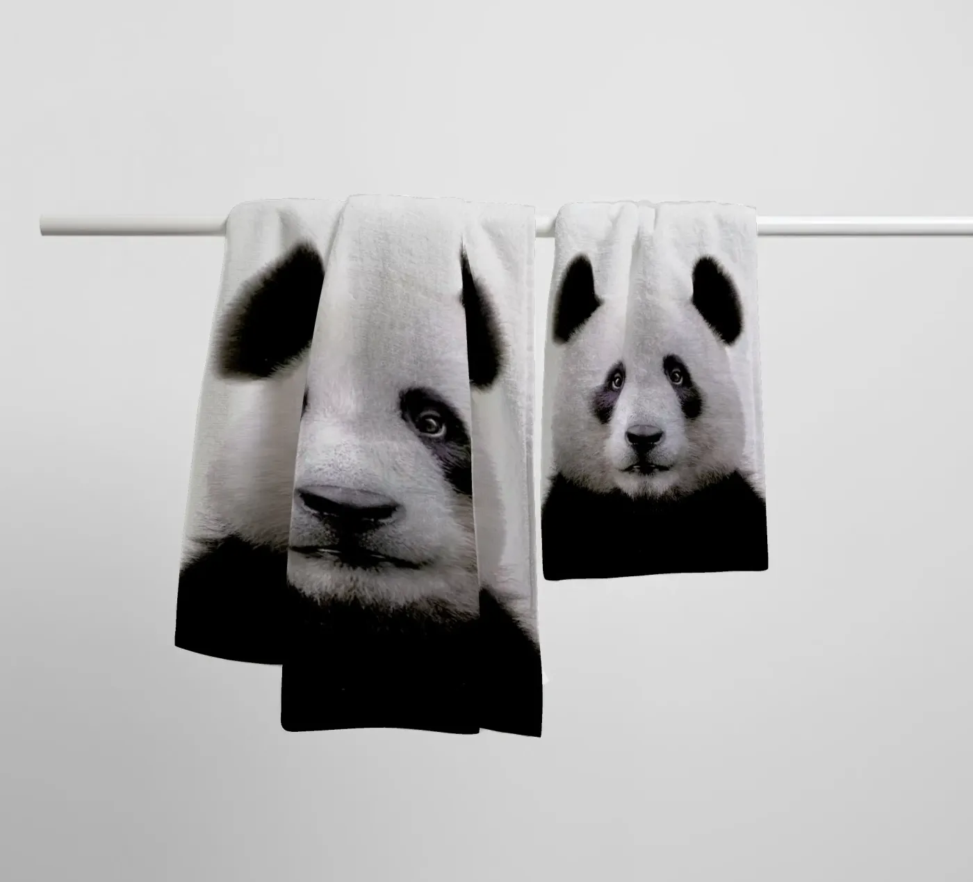Panda badhanddoek van Paws & Claws
