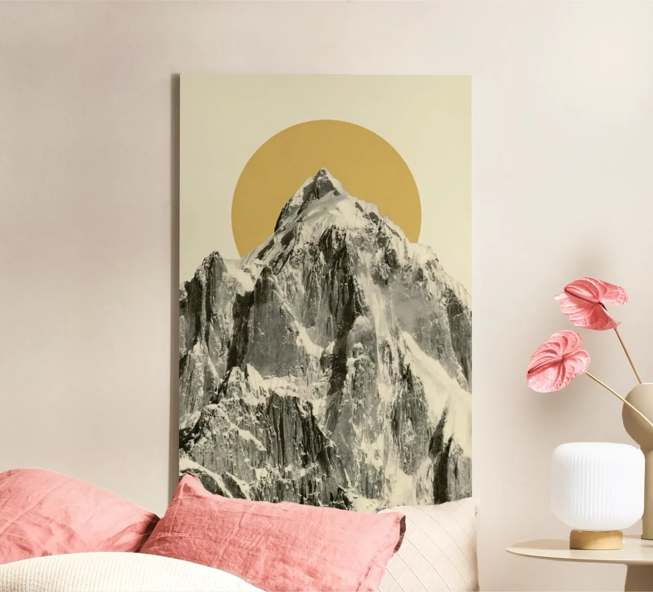 Mountainscape 5 tela con Cornice a cassetta da Florent Bodart