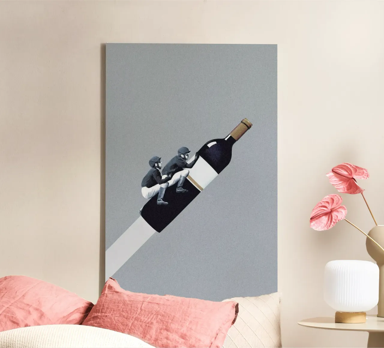 We Ride Until Dawn canvas with Floater frame by Maarten Léon