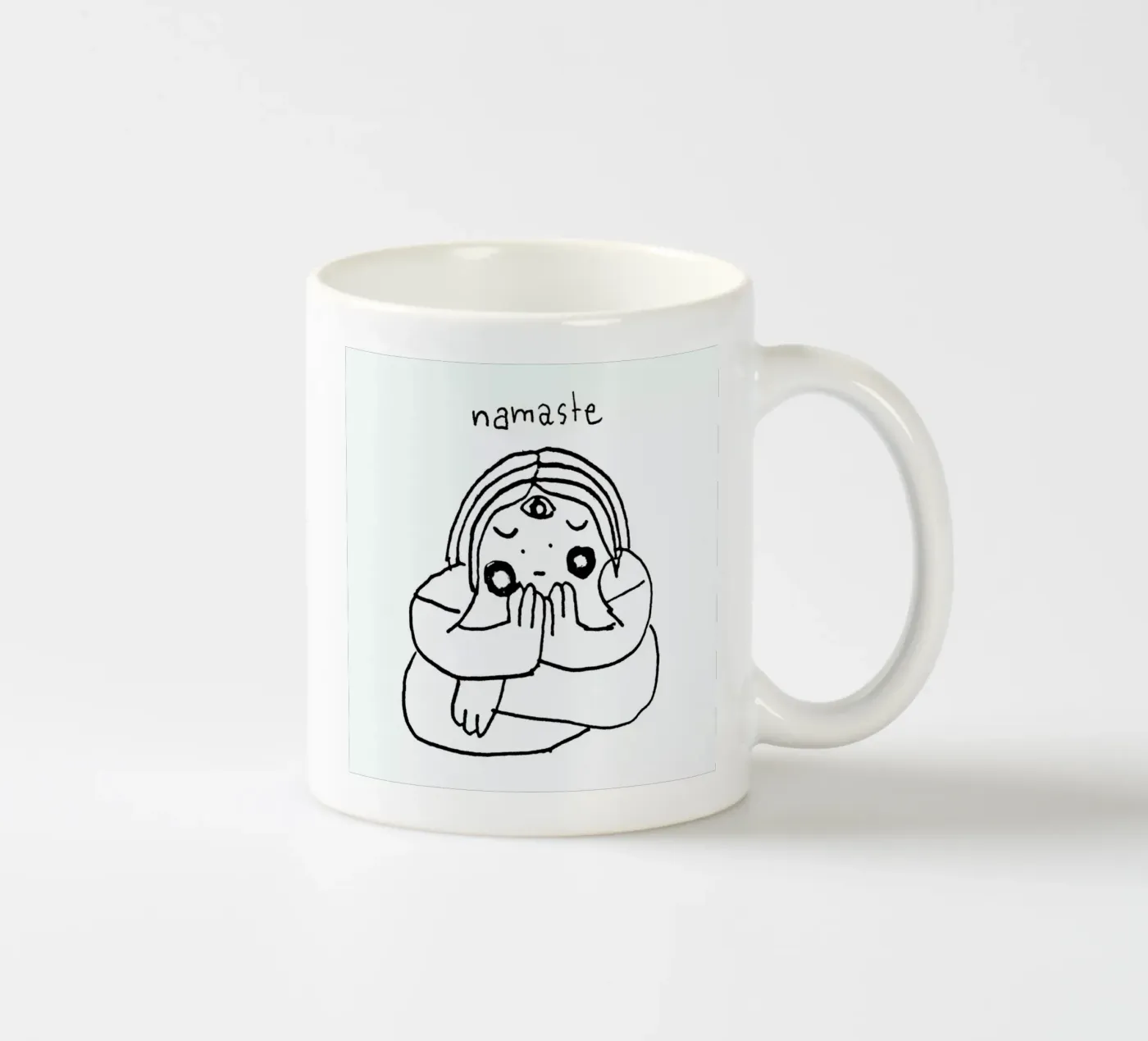 Namaste ceramic mug by Herzette