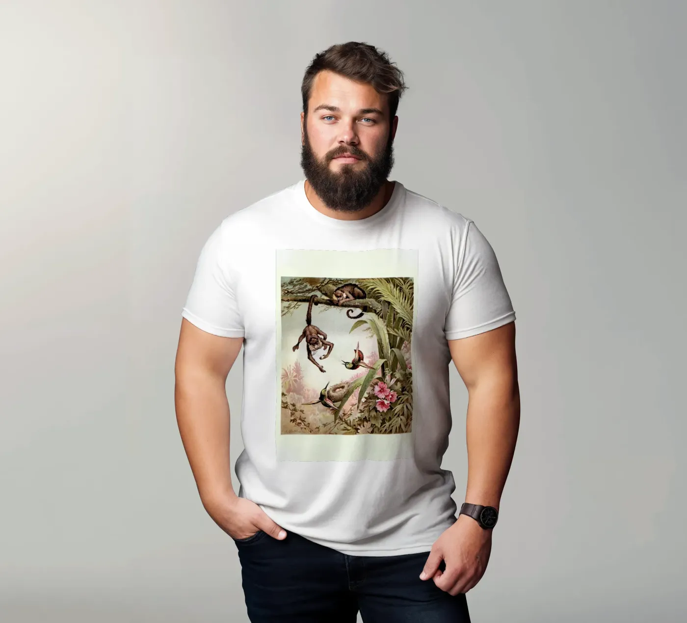 Monkeys t-shirt da Flora & Fauna