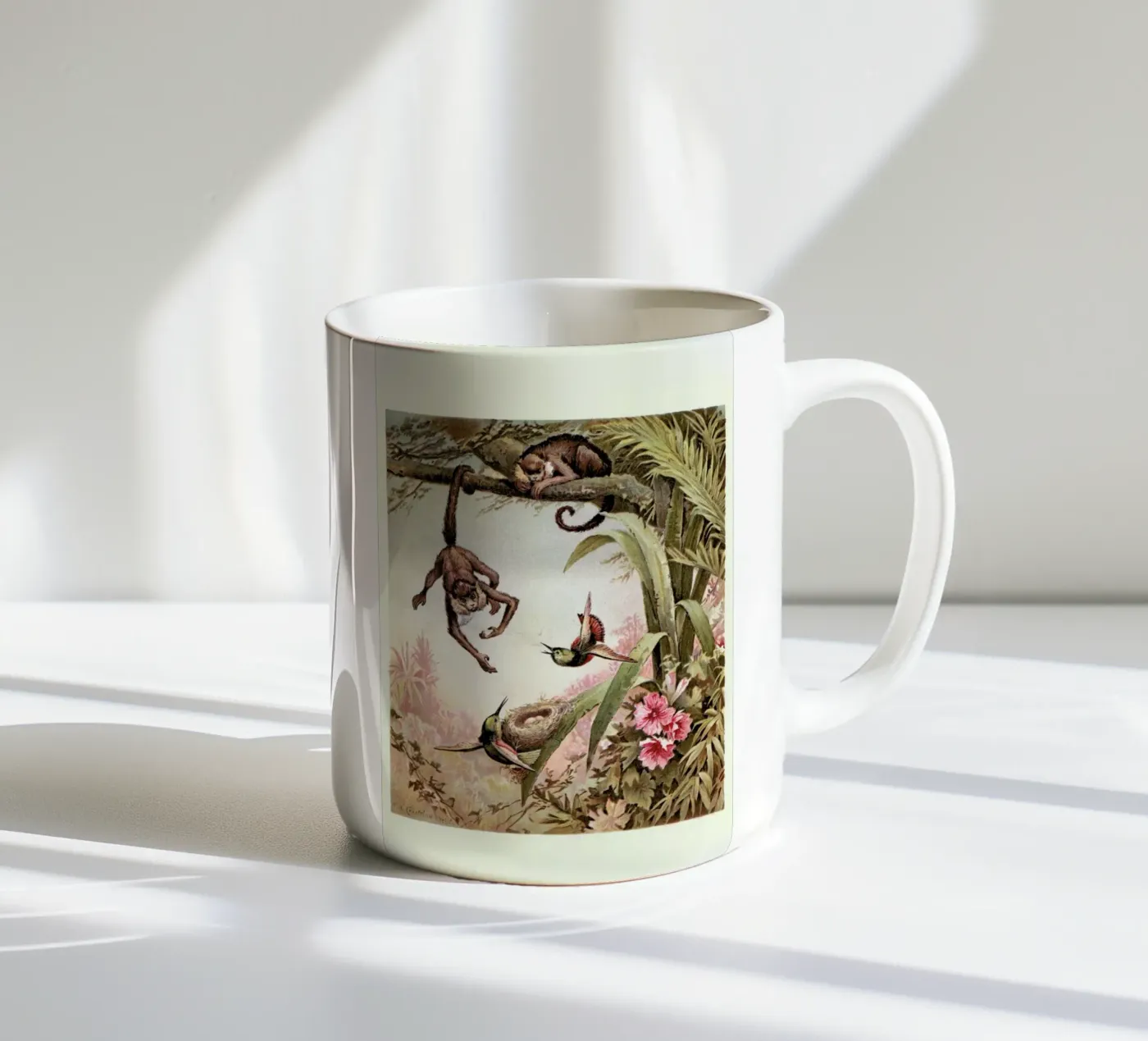 Monkeys tazza in ceramica da Flora & Fauna