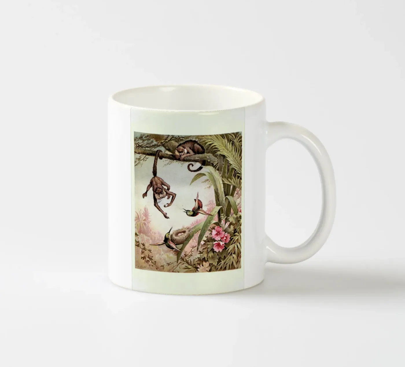 Monkeys ceramic mug by Flora & Fauna