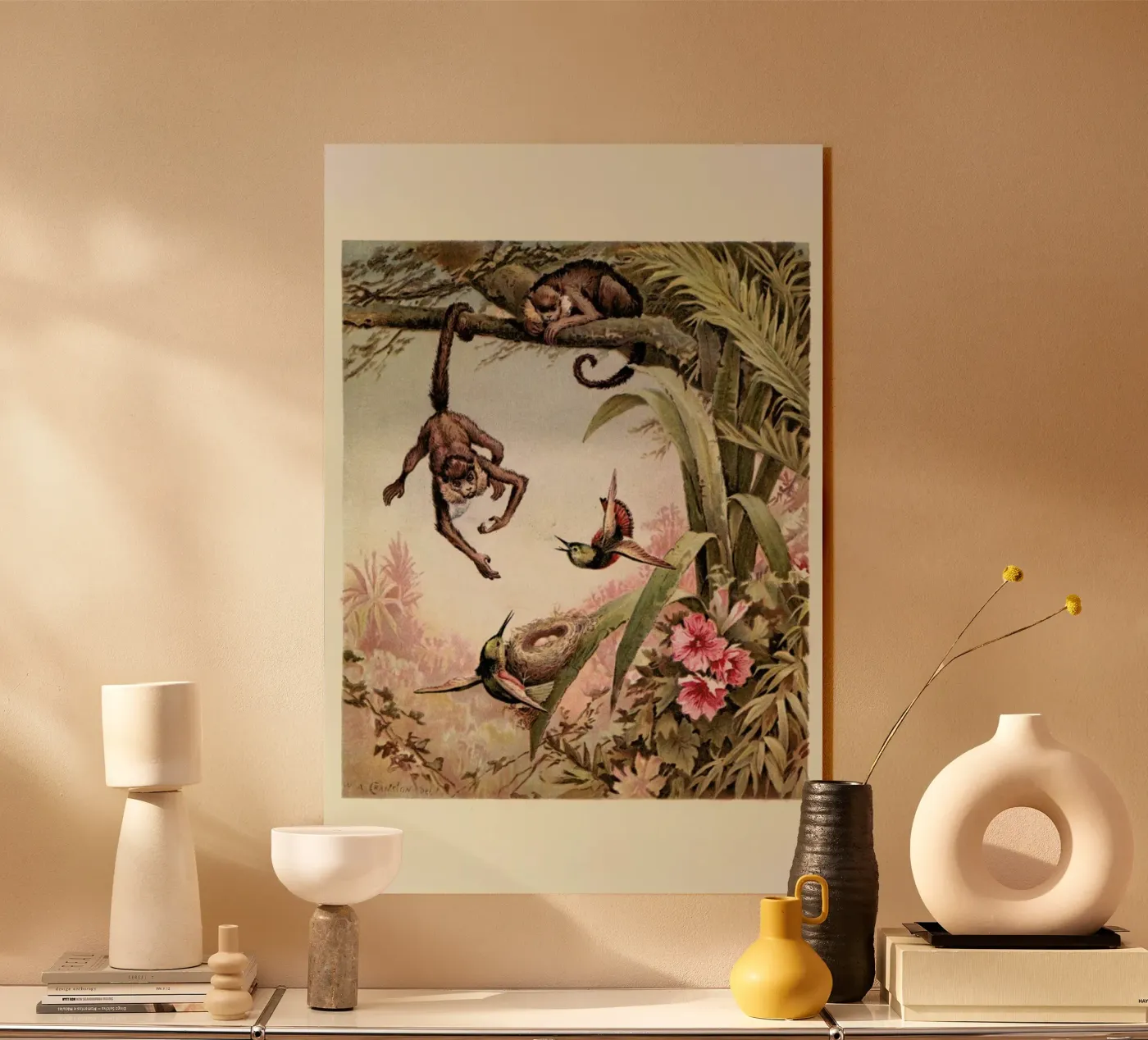 Monkeys Acryl-Glas von Flora & Fauna