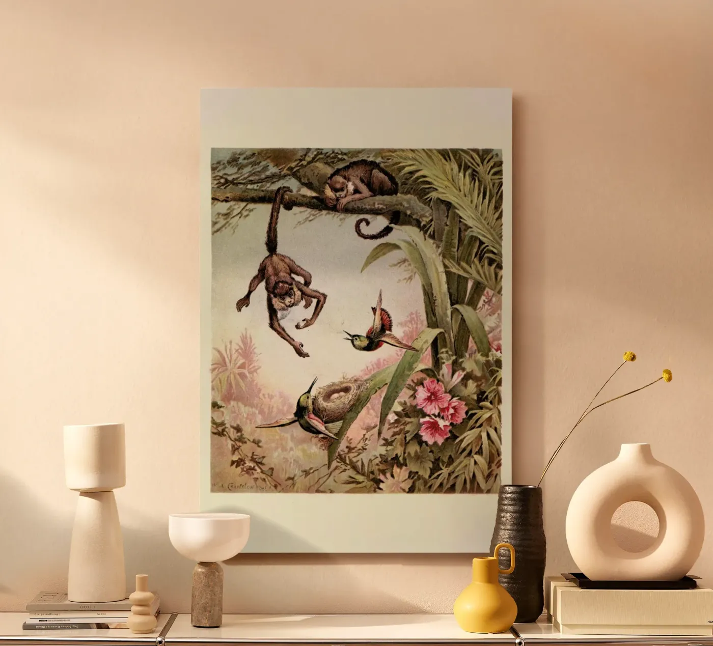 Monkeys forex plate by Flora & Fauna