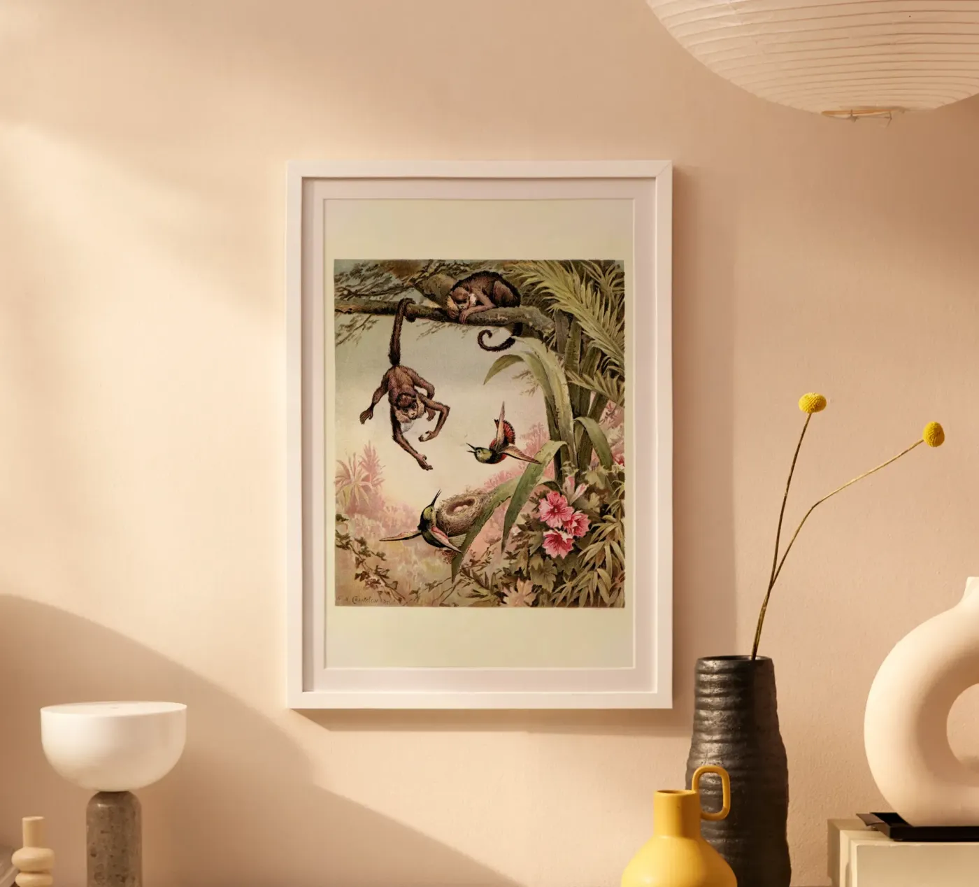 Monkeys poster by Flora & Fauna