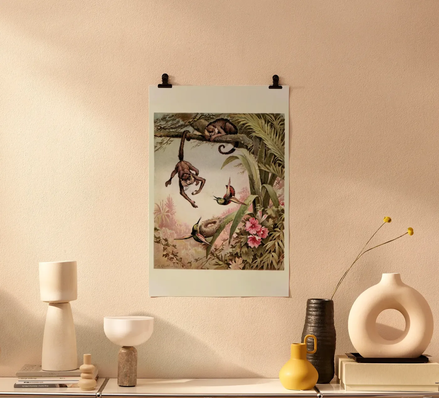 Monkeys poster by Flora & Fauna