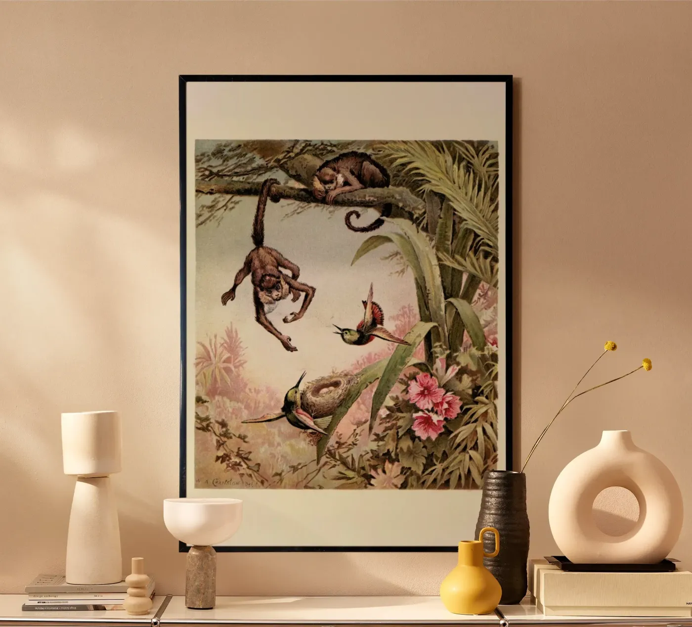 Monkeys poster by Flora & Fauna