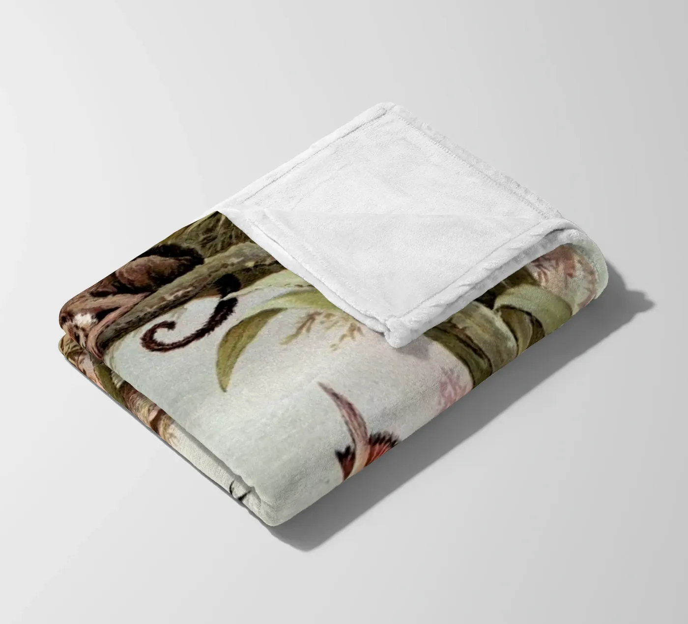Monkeys fleece blanket by Flora & Fauna