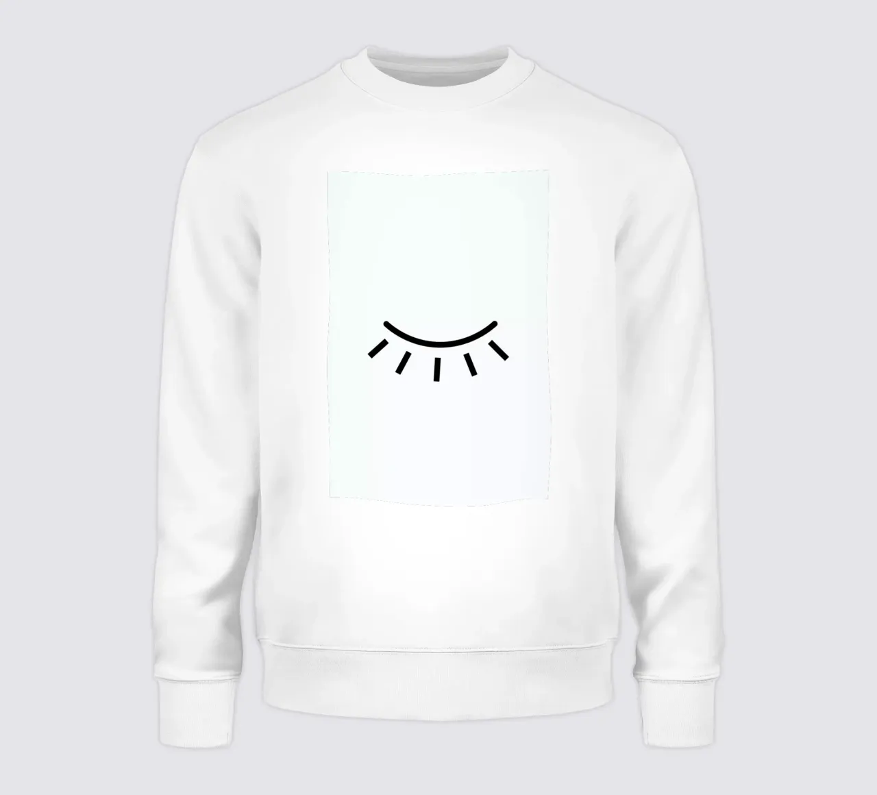 Closed Eye White felpa da daylight design studio