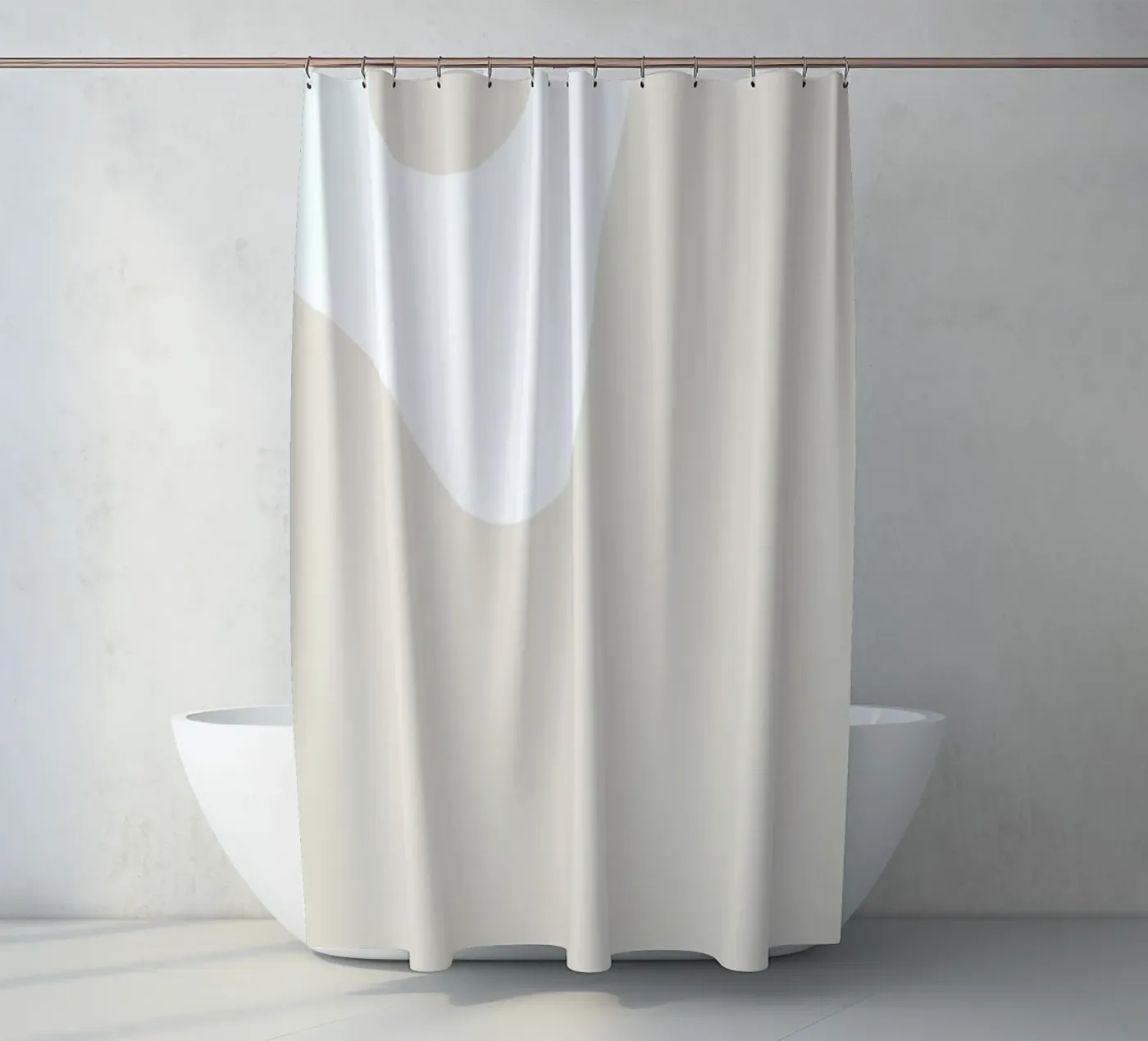 Waves Duschvorhang von Graphite