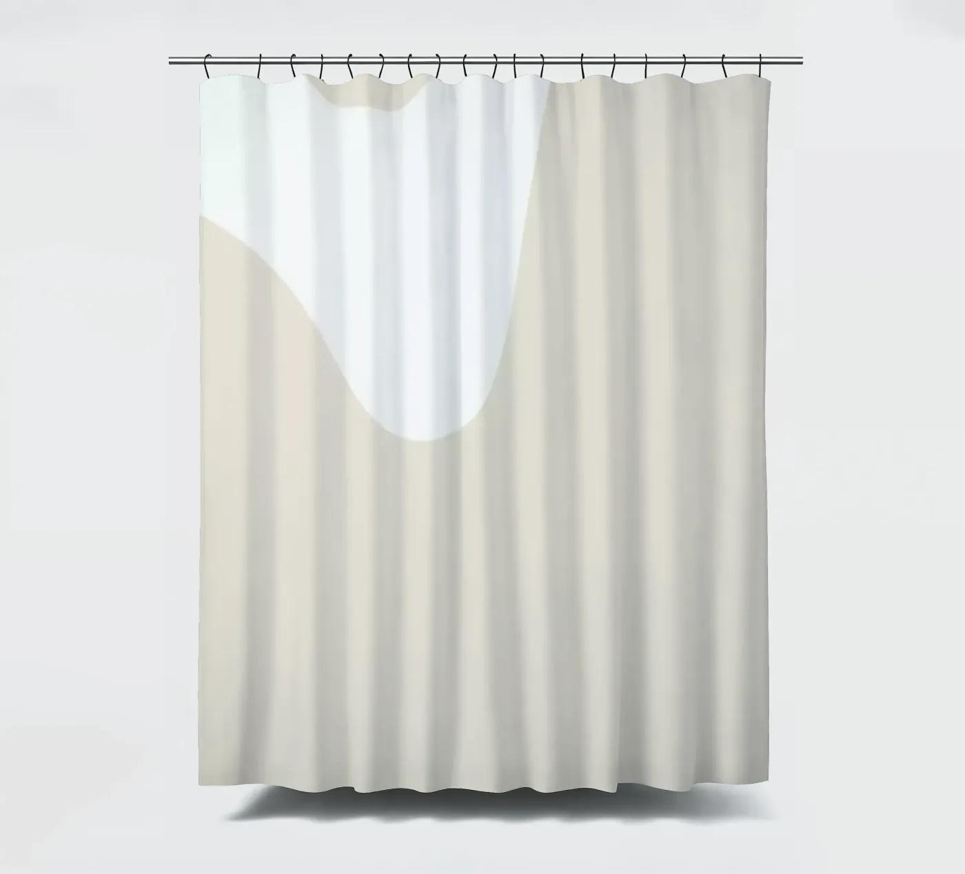 Waves douchegordijn van Graphite