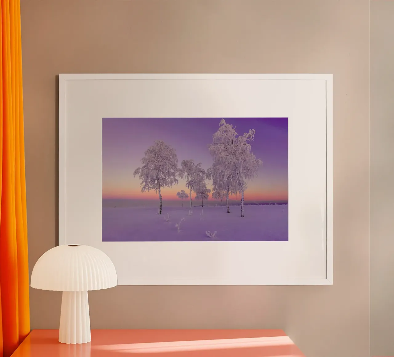 January Evening - Ruslan Makhmud-Akhunov poster con telaio in plastica da Pictufy