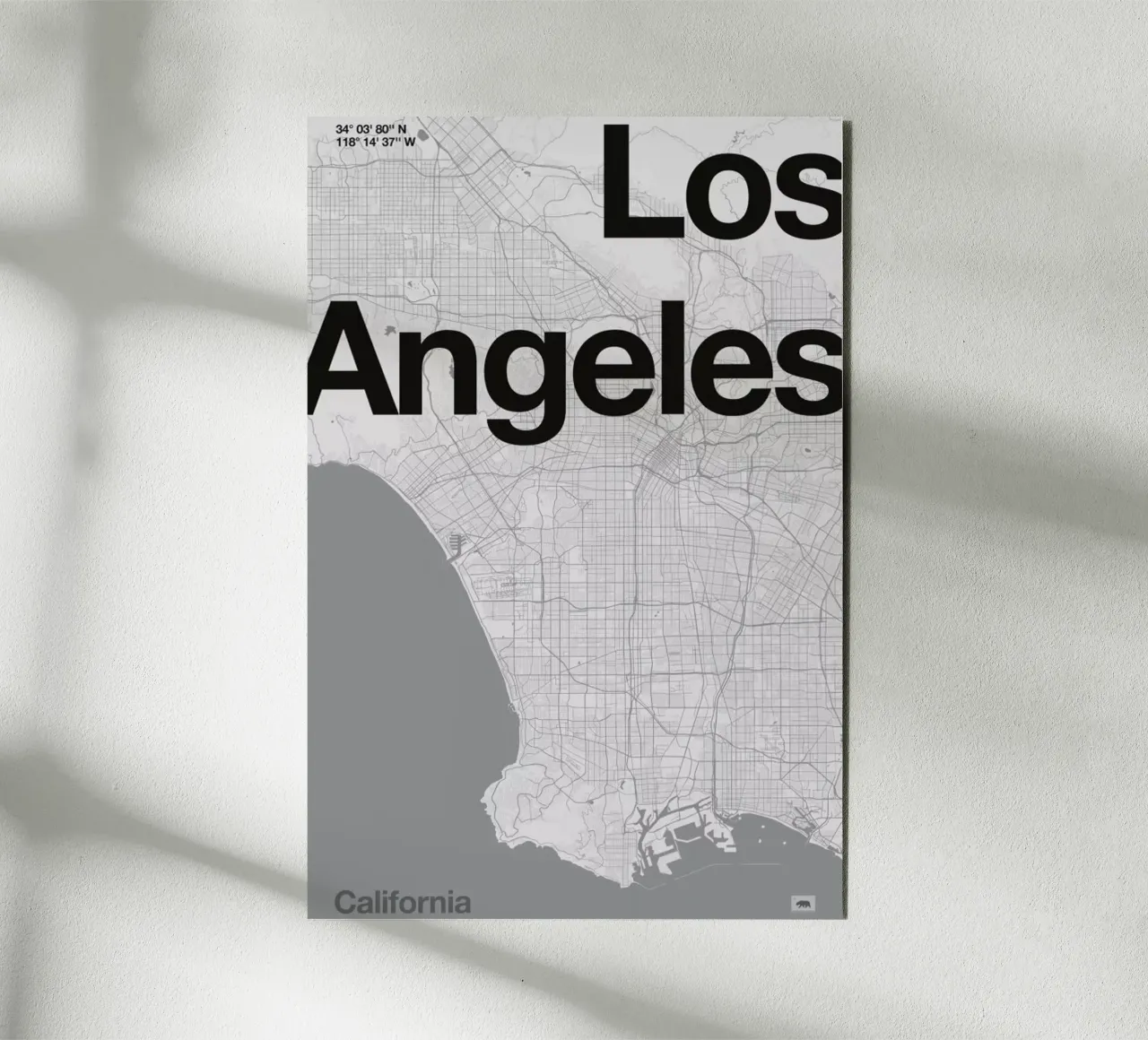 La Minimal Map alluminio dibond da Florent Bodart