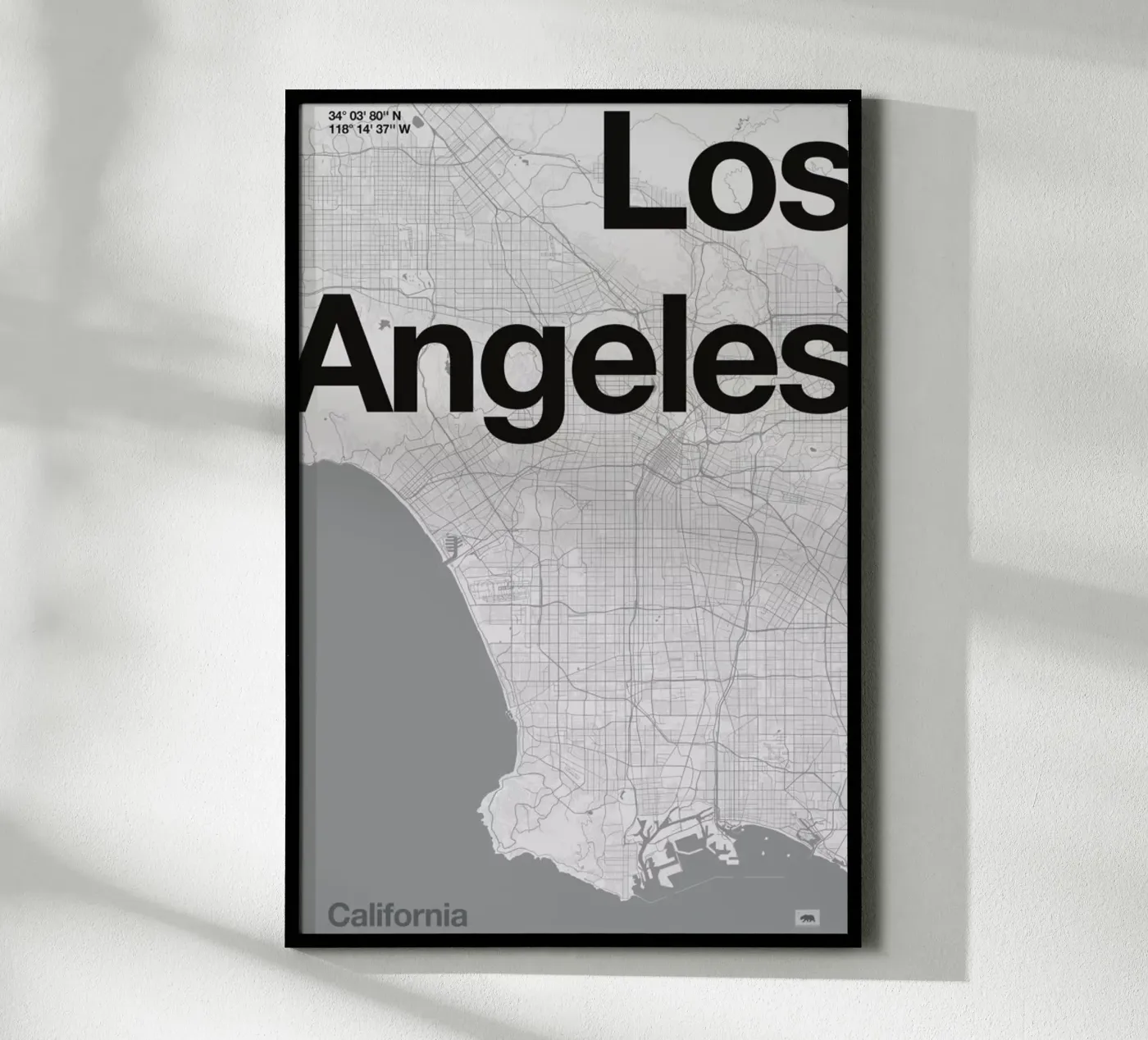 La Minimal Map poster by Florent Bodart