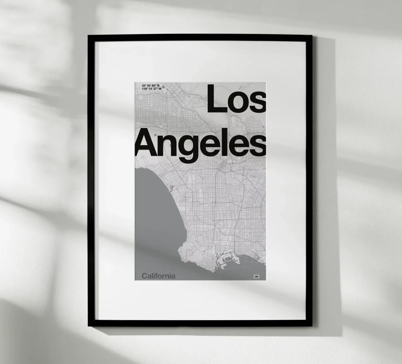 La Minimal Map poster by Florent Bodart
