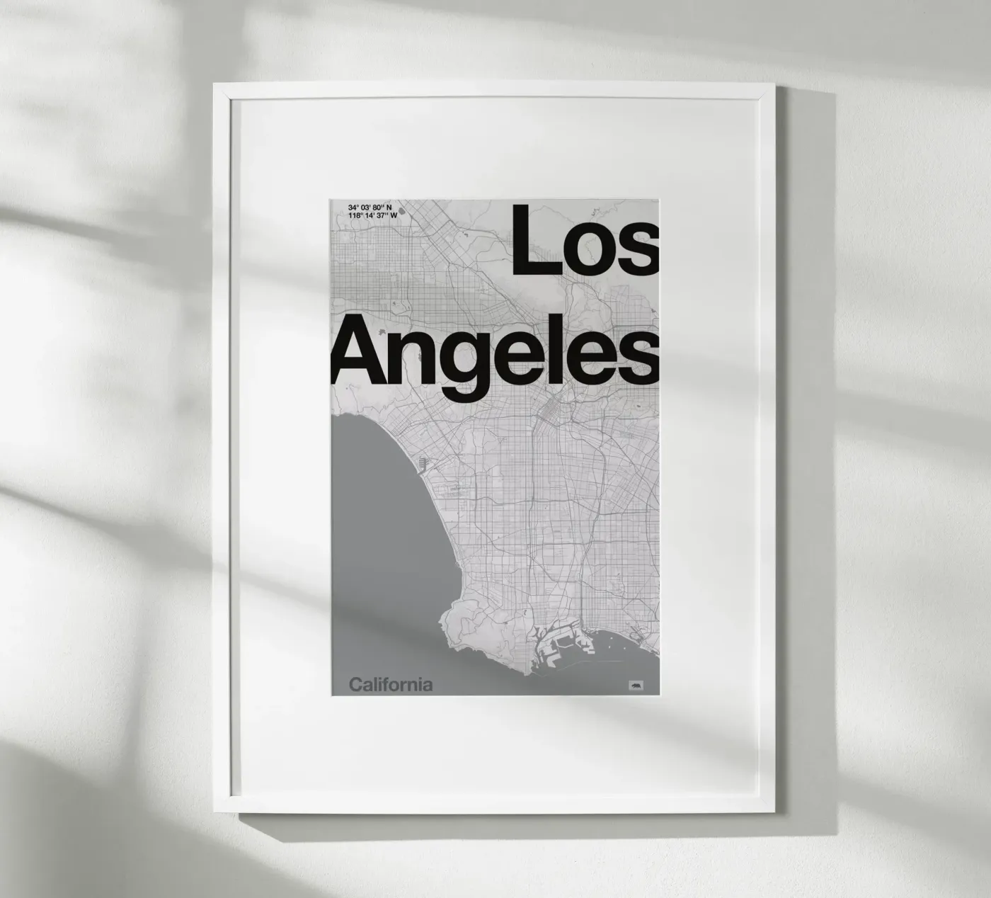 La Minimal Map poster by Florent Bodart