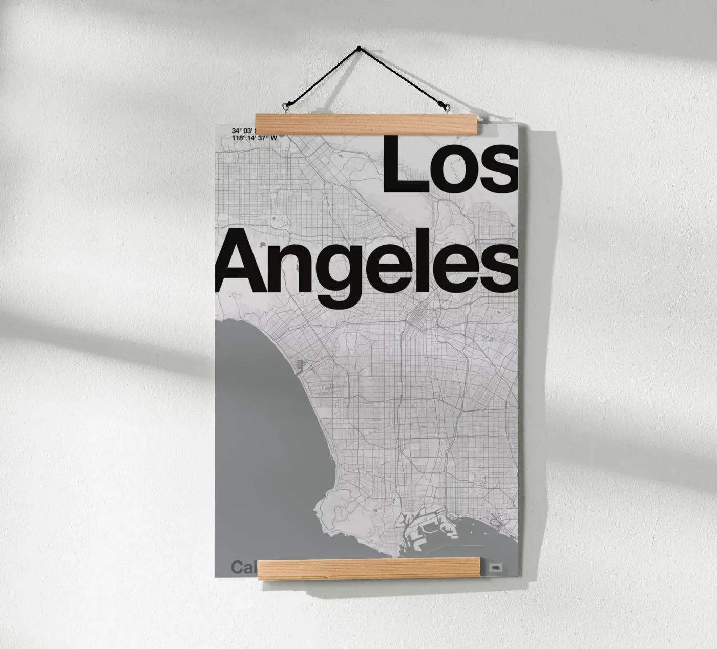 La Minimal Map poster by Florent Bodart