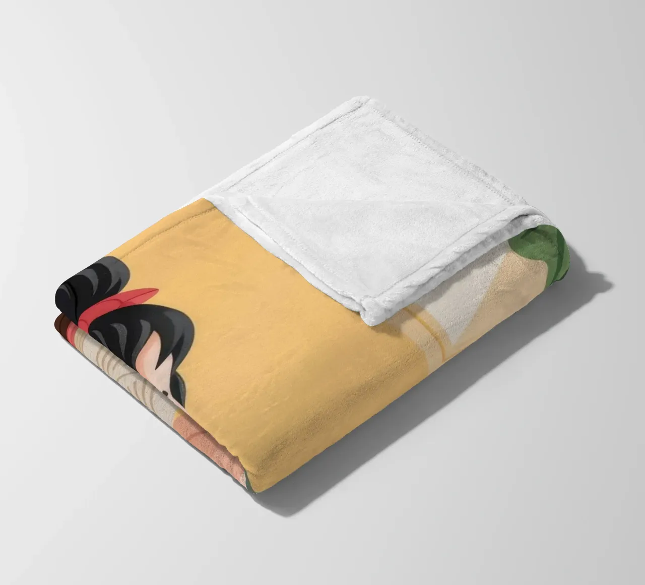 Momento di studio accogliente coperta in pile da Veiled Canvas