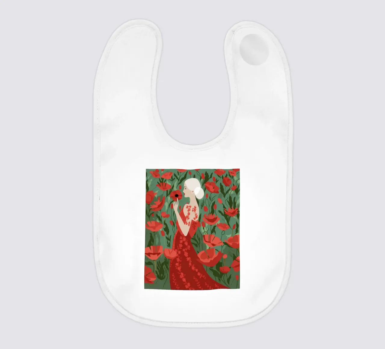 Incantevole eleganza floreale bavaglino da Veiled Canvas