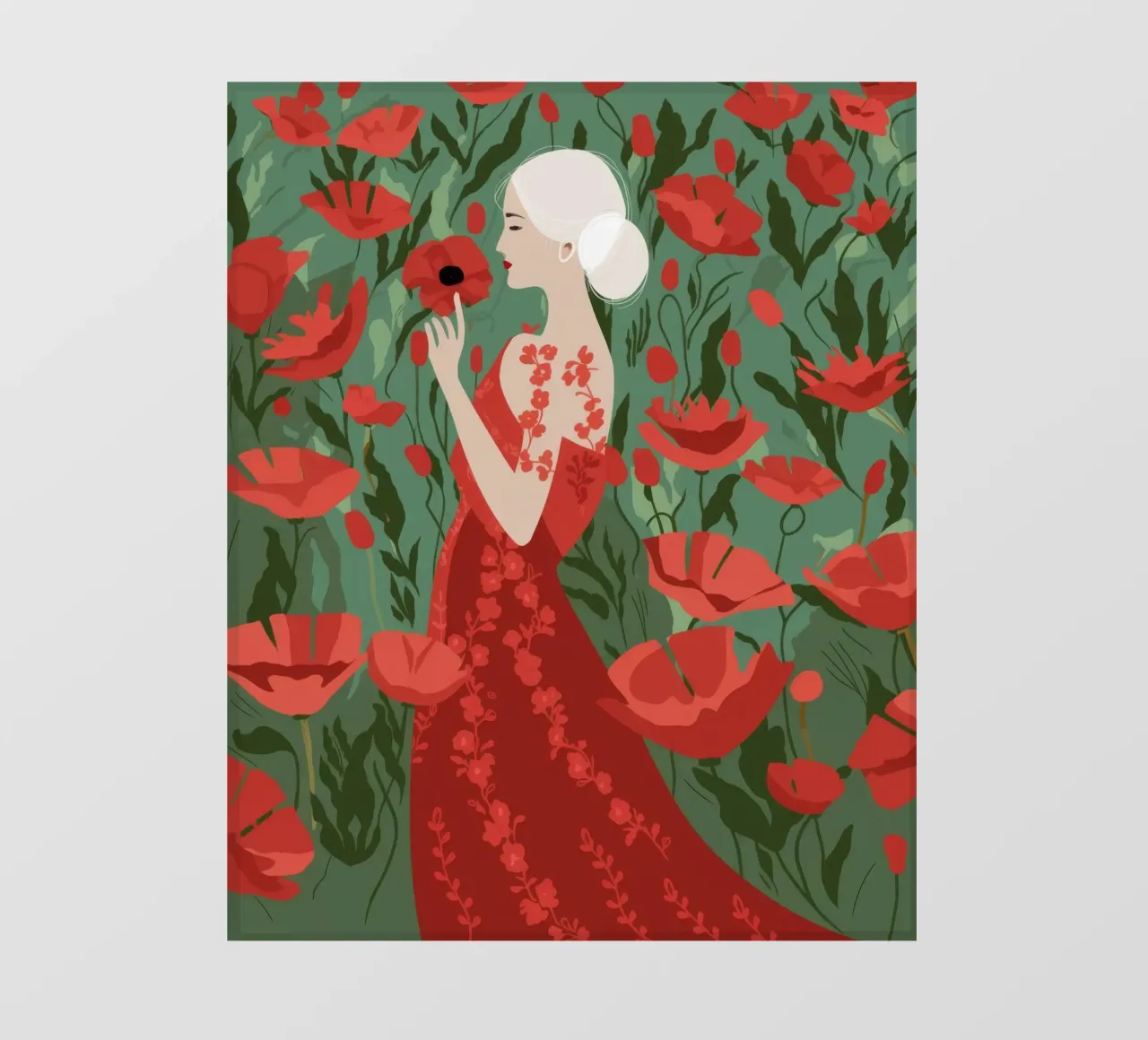 Incantevole eleganza floreale telo in pvc da Veiled Canvas
