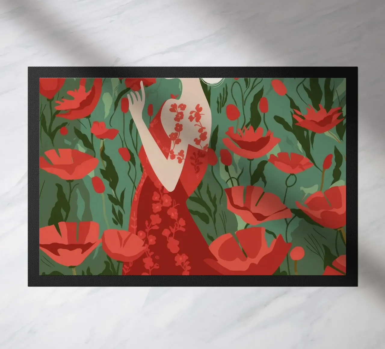 Incantevole eleganza floreale zerbino da Veiled Canvas