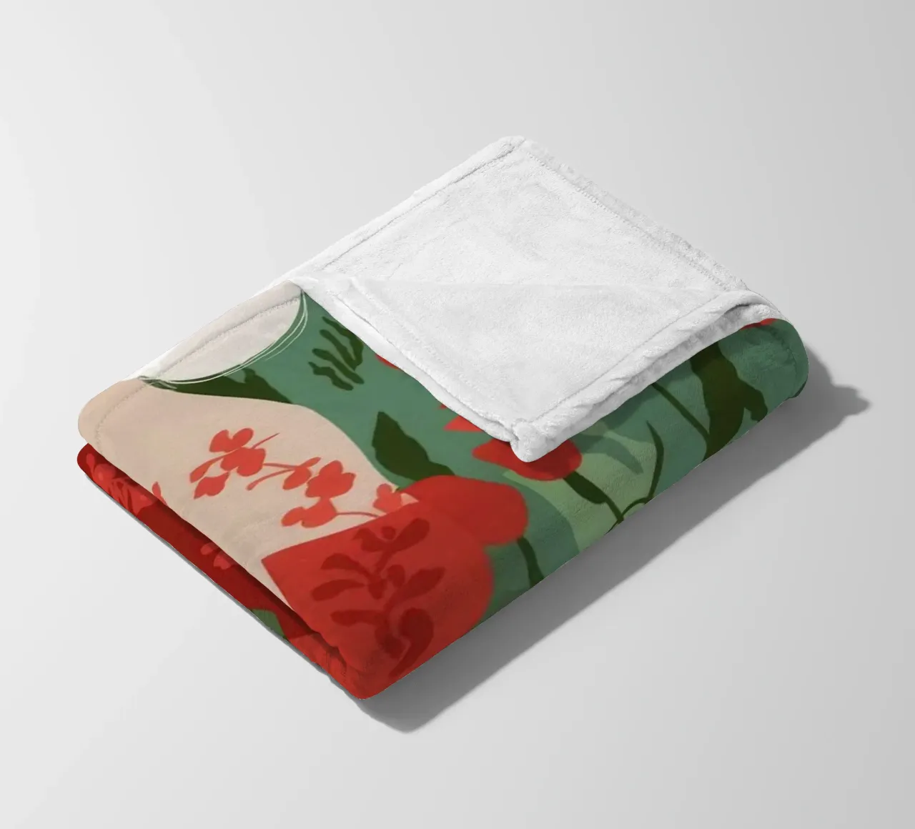 Bezaubernde florale Eleganz Fleecedecke von Veiled Canvas