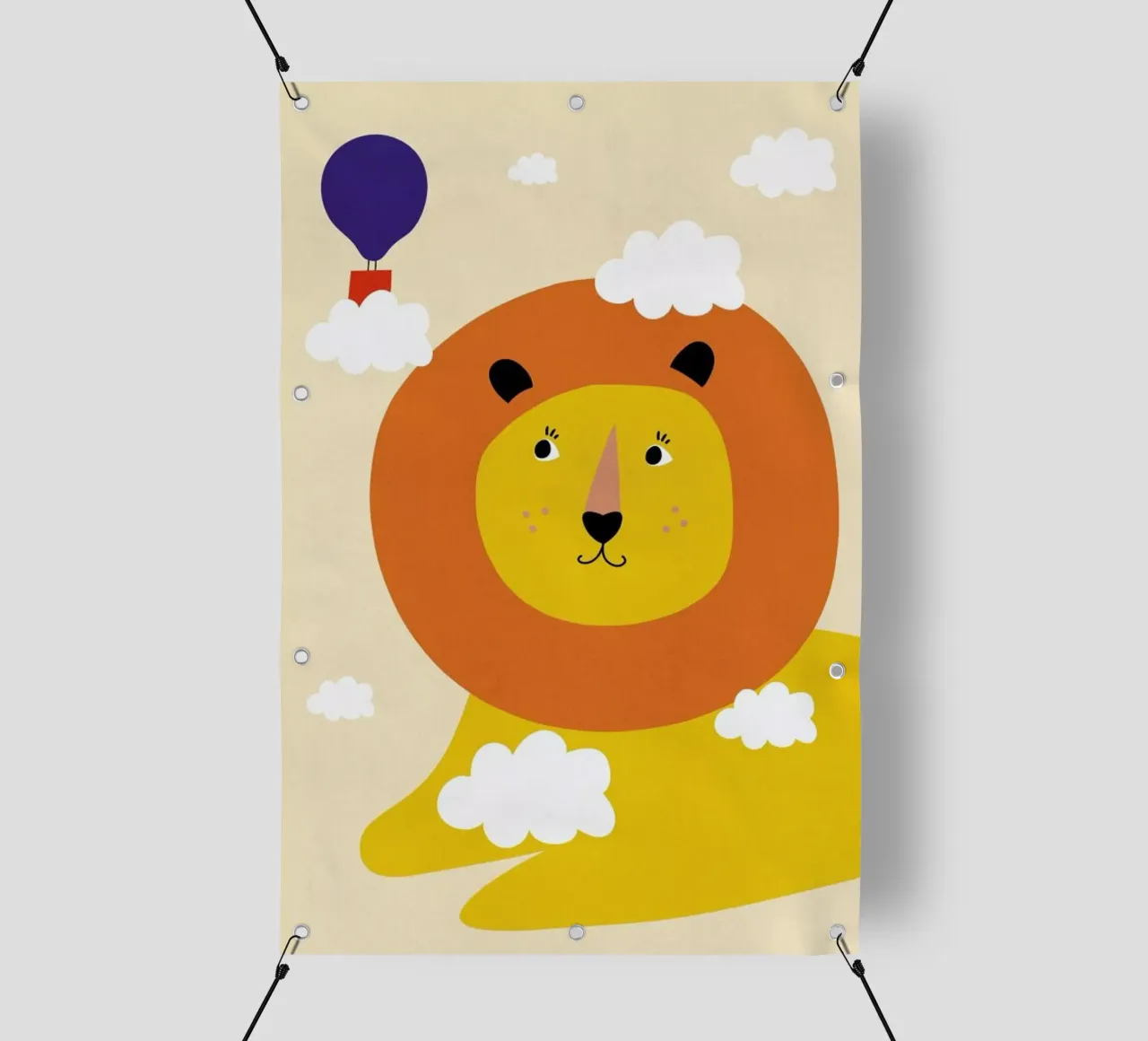 Head in the Clouds telo in pvc da Little Flourishes