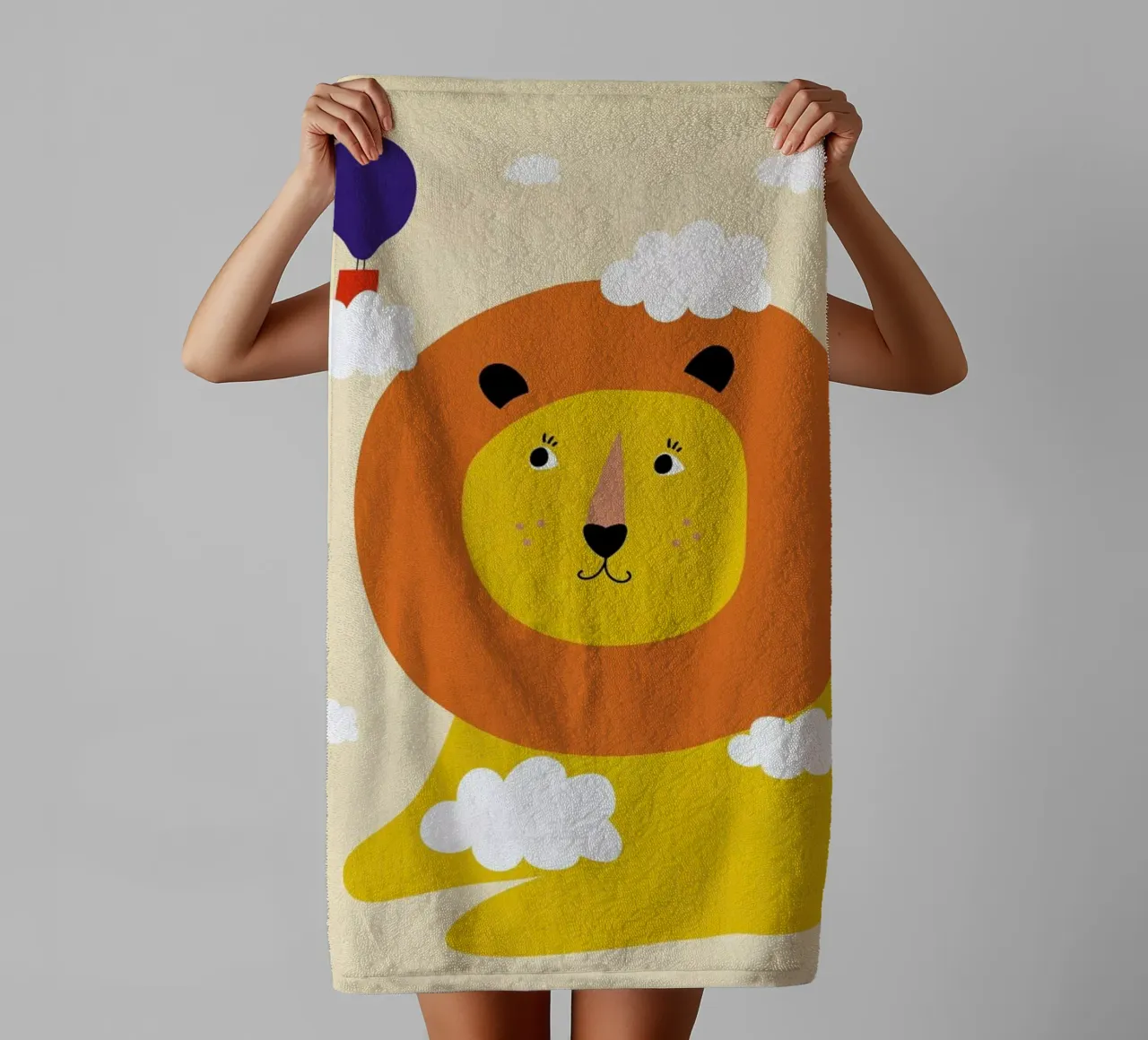 Head in the Clouds asciugamano da bagno da Little Flourishes