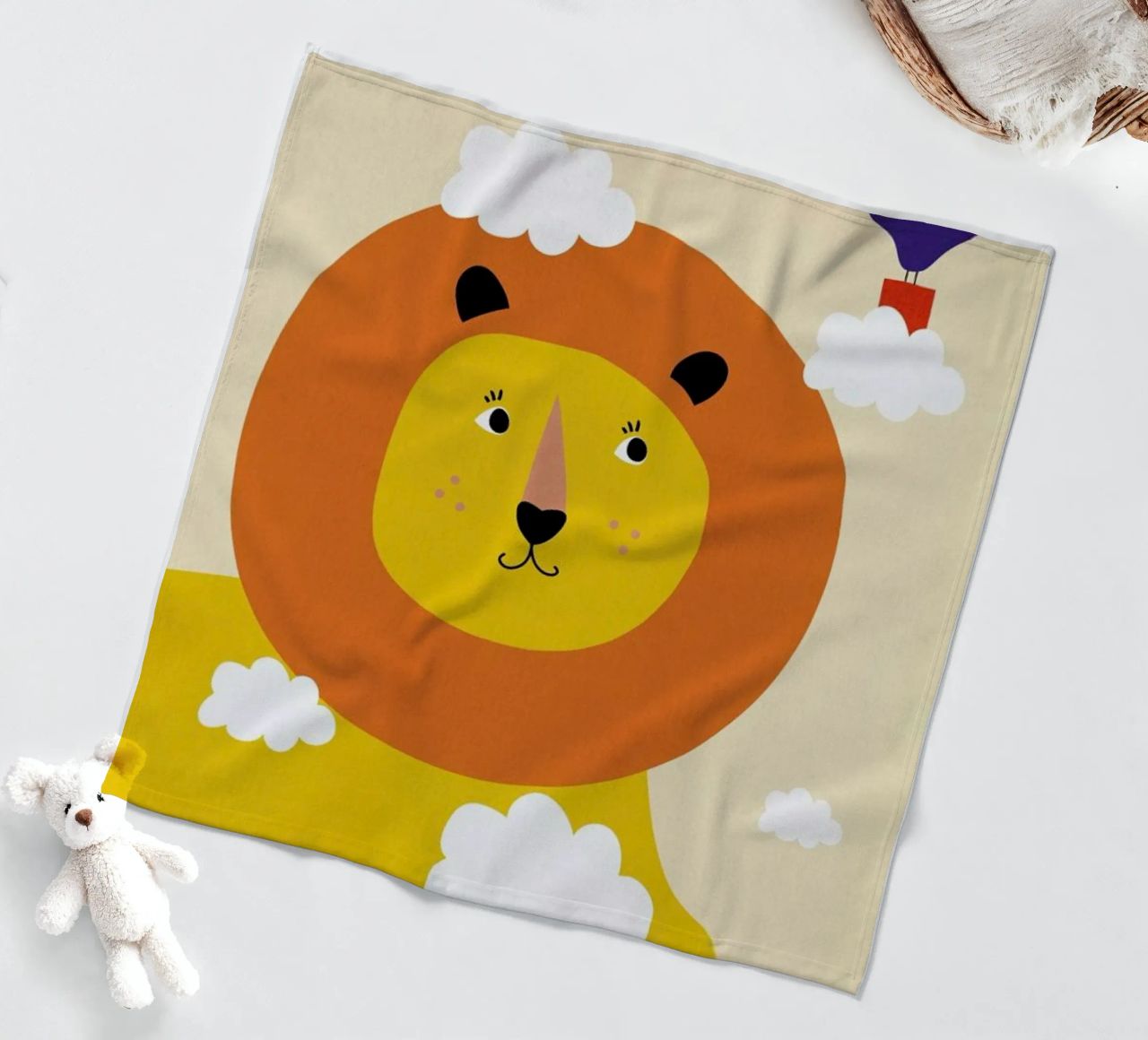 Head in the Clouds fleece blanket by Little Flourishes