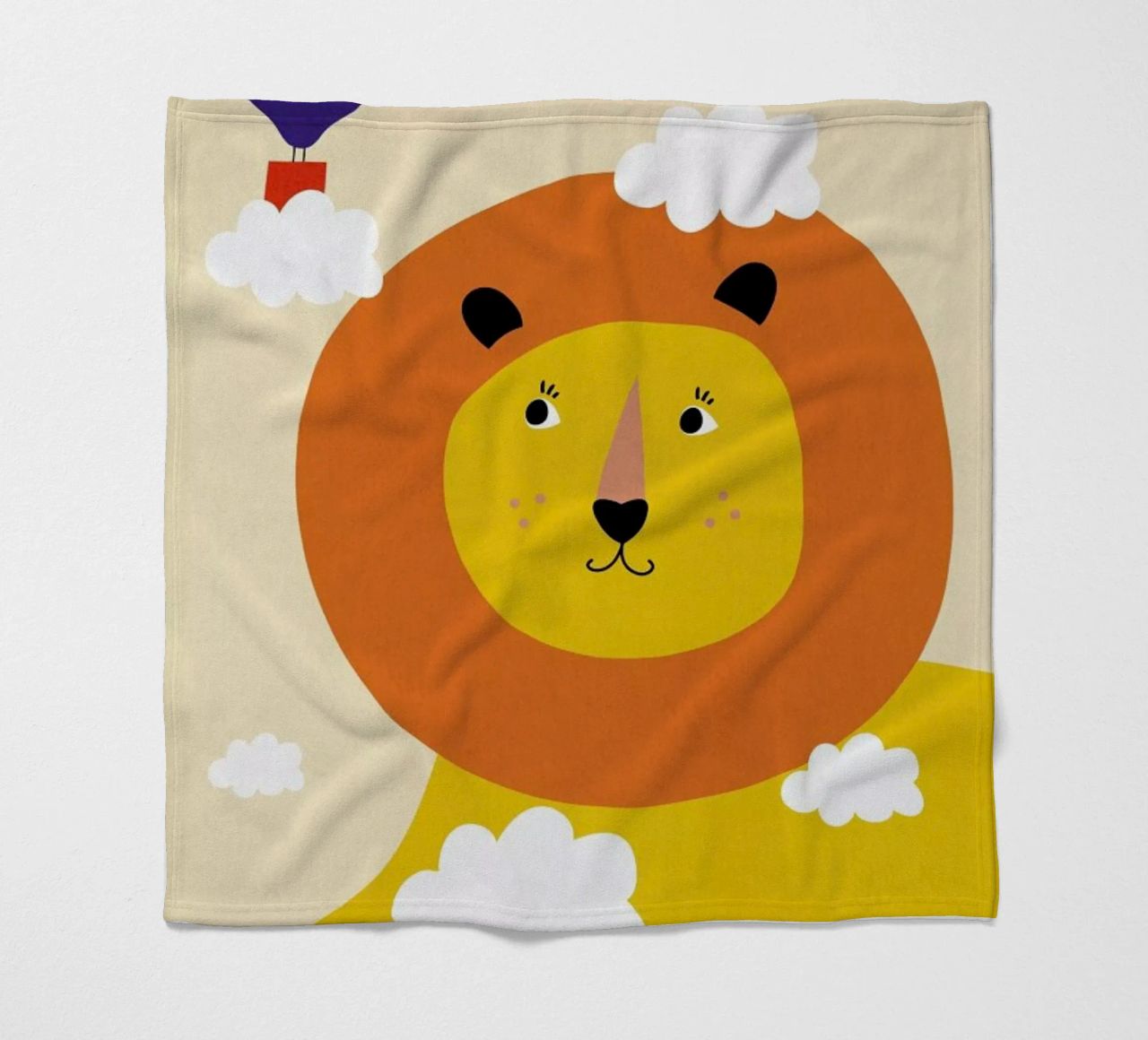 Head in the Clouds fleece blanket by Little Flourishes
