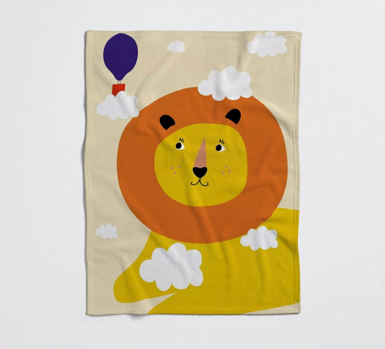 Head in the Clouds fleece blanket by Little Flourishes