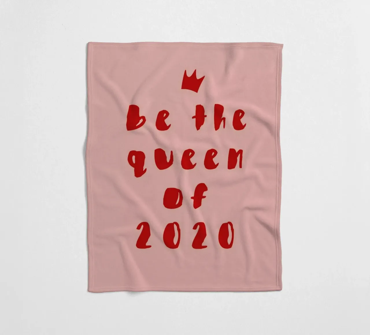 Queen of 2020 fleece blanket by daylight design studio