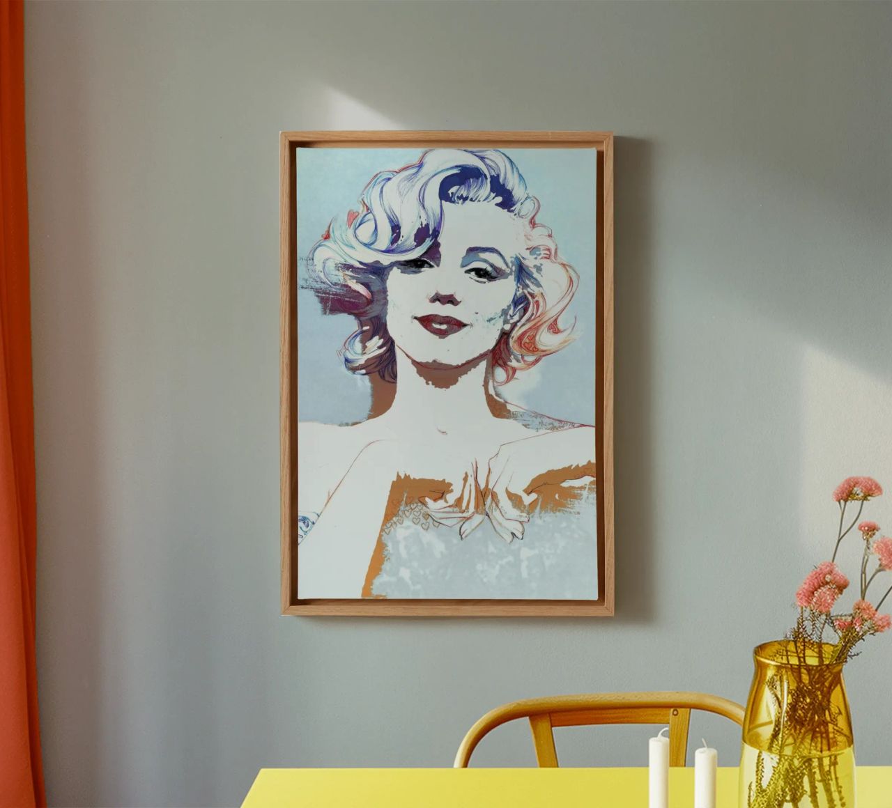 Marilyn Monroe künstlerisches Porträt Leinwand von Susana Miranda ilustracion