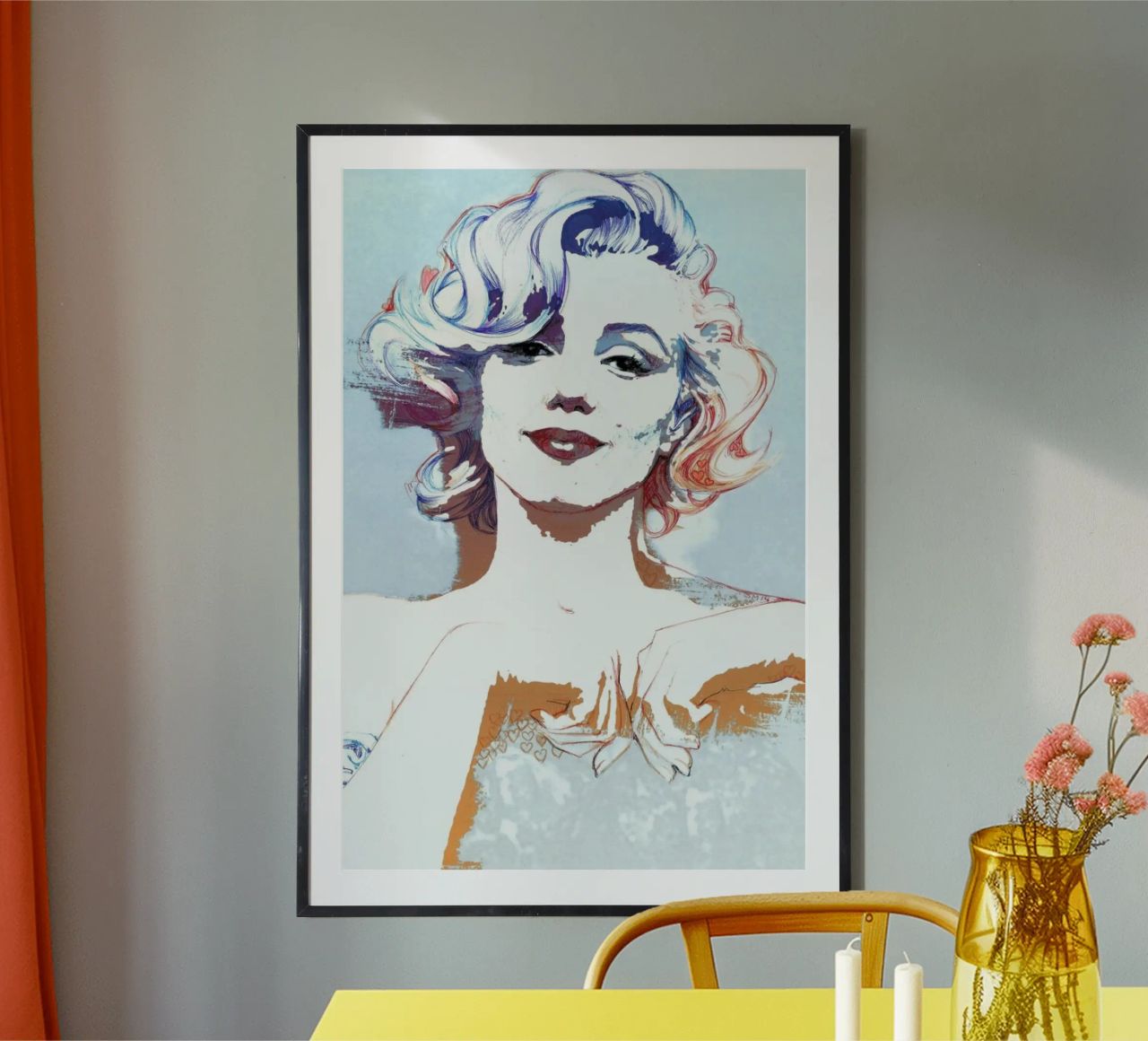 Ritratto artistico di Marilyn Monroe poster da Susana Miranda ilustracion