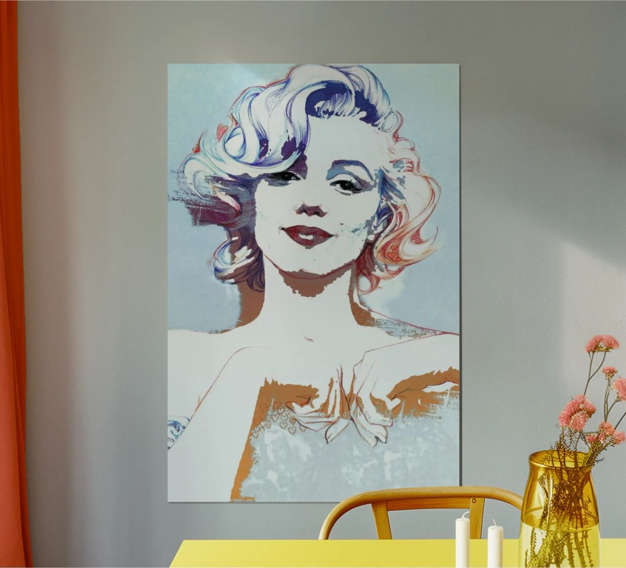 Ritratto artistico di Marilyn Monroe poster da Susana Miranda ilustracion