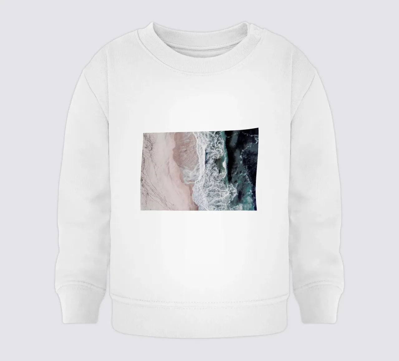 Crashing Waves baby sweatshirt van Ingrid Beddoes