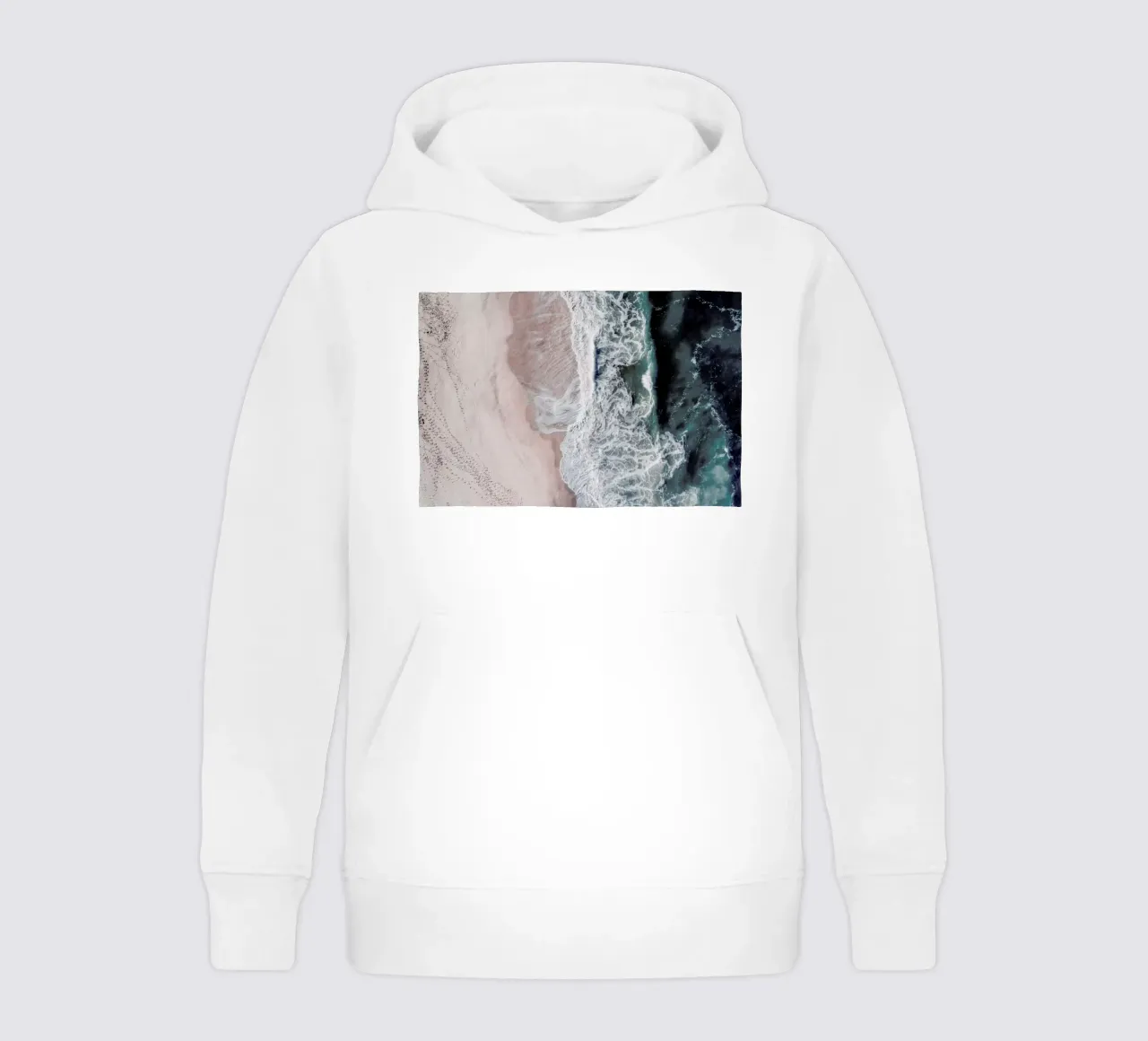 Crashing Waves felpa bambino con cappuccio da Ingrid Beddoes