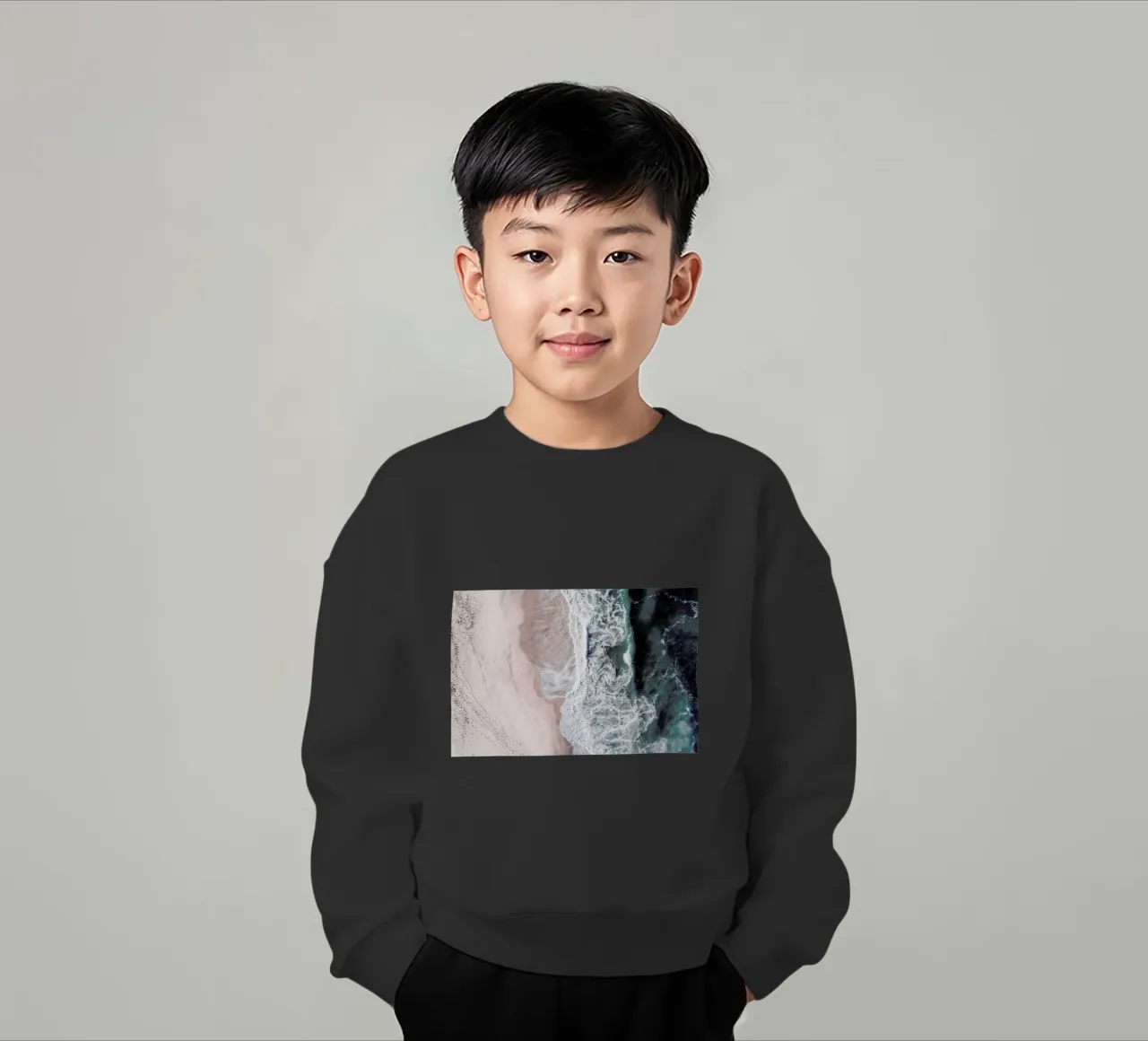 Crashing Waves felpa bambino da Ingrid Beddoes