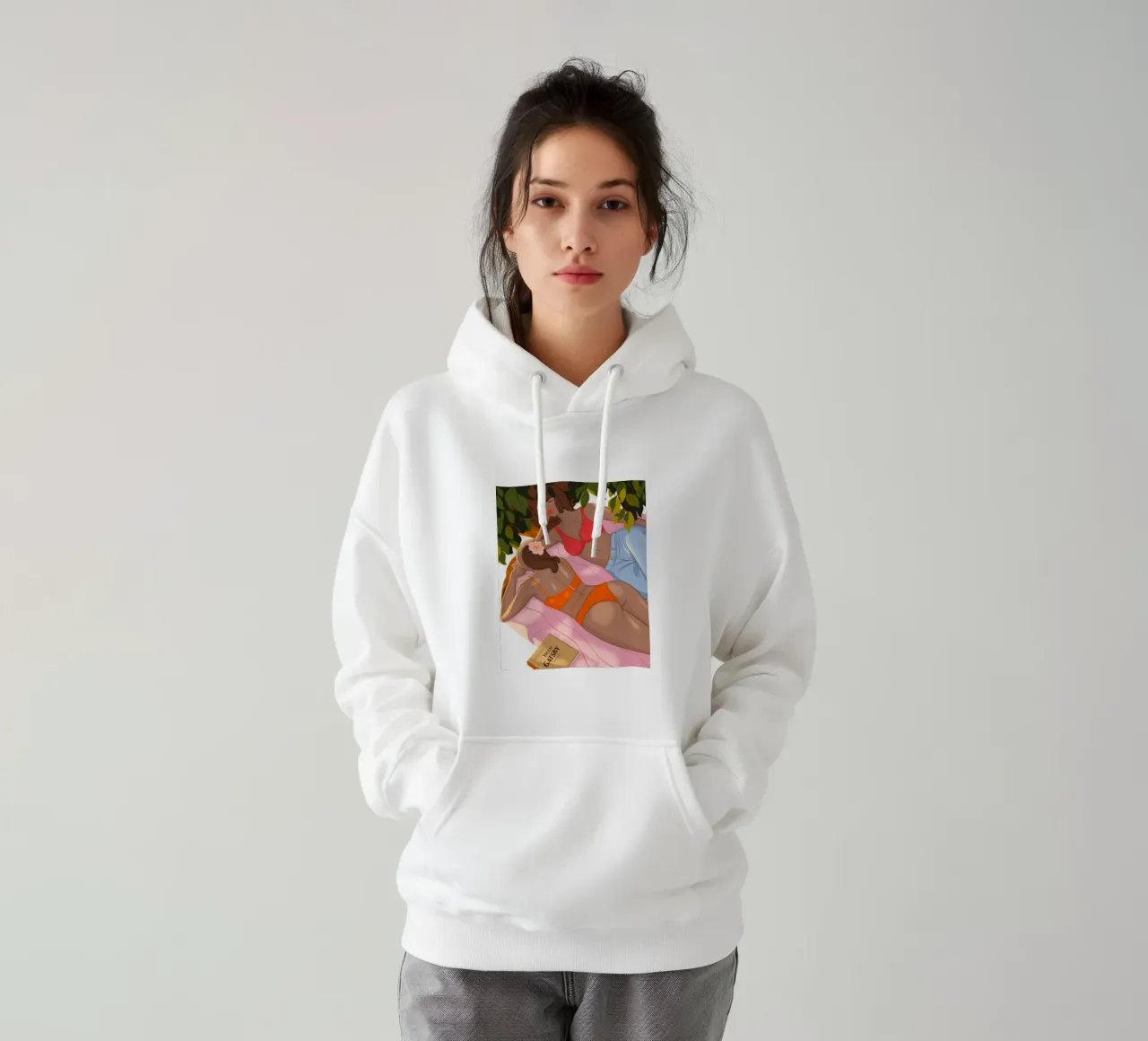 Fuga intima in giardino felpa con cappuccio da Veiled Canvas