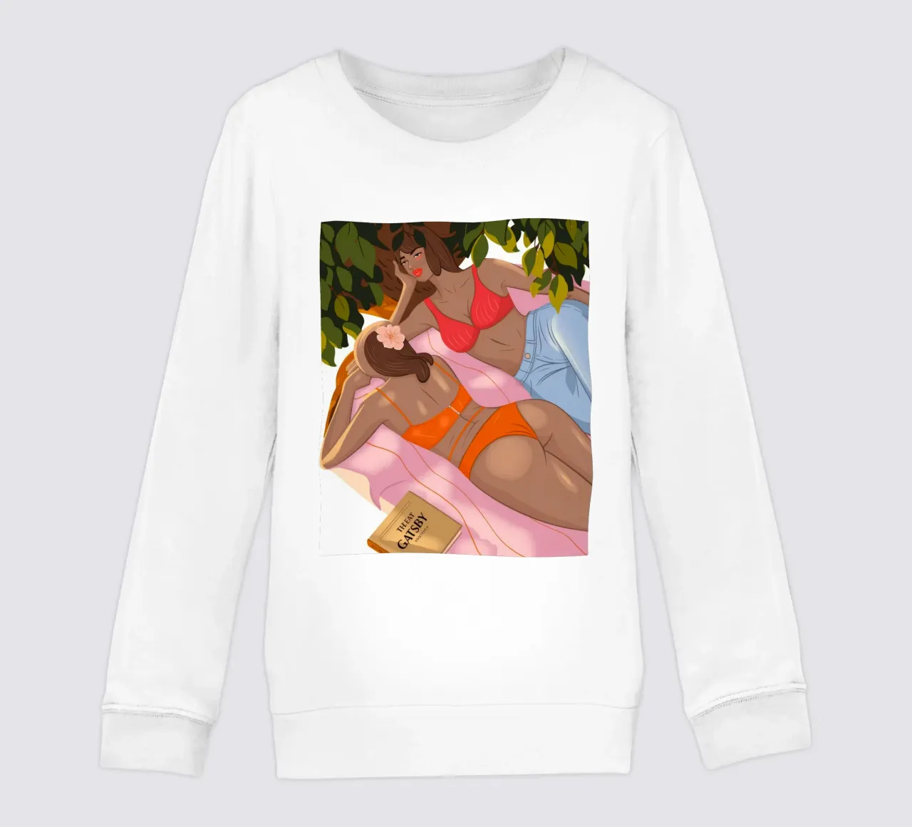 Fuga intima in giardino felpa bambino da Veiled Canvas