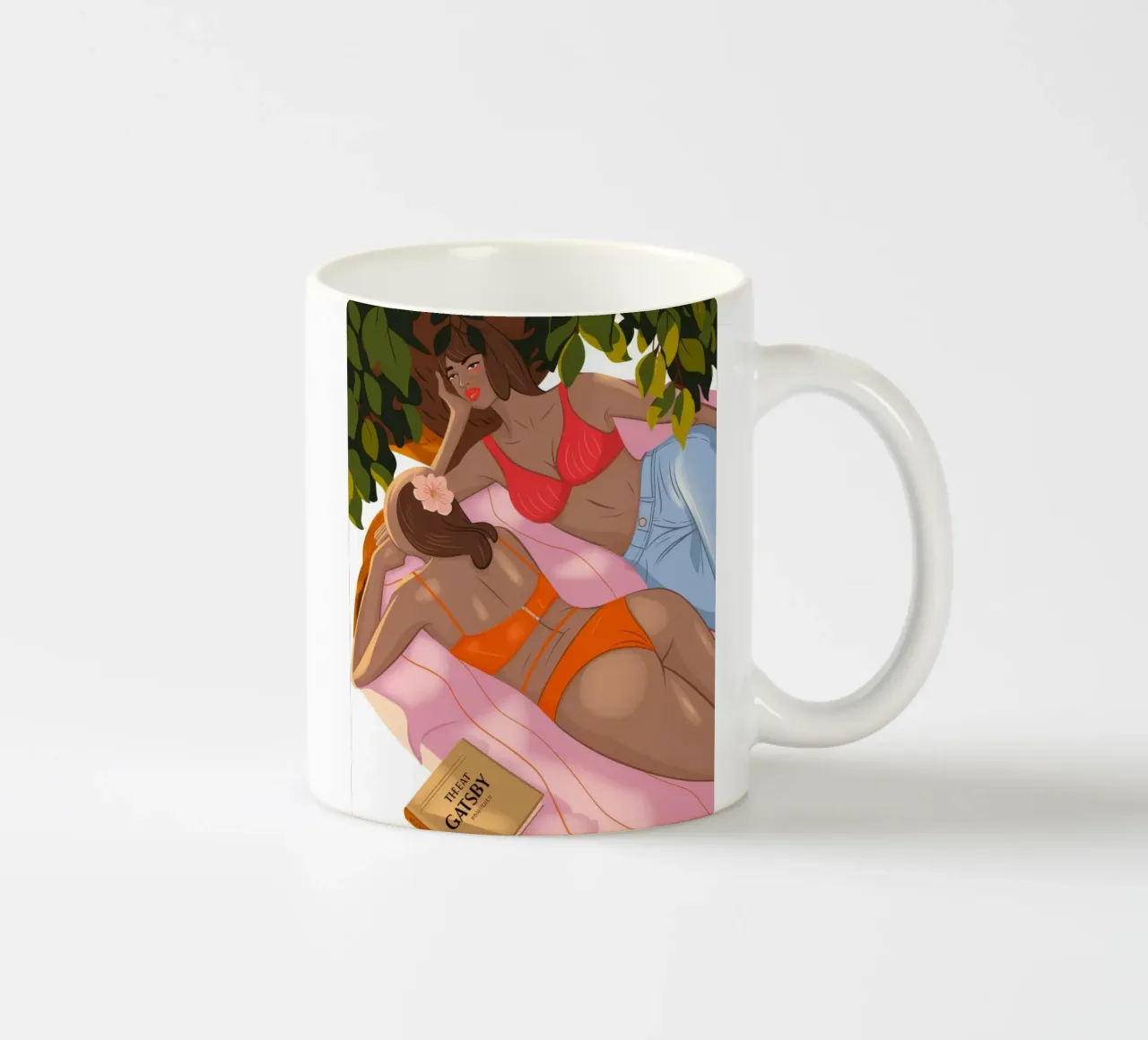 Fuga intima in giardino tazza in ceramica da Veiled Canvas