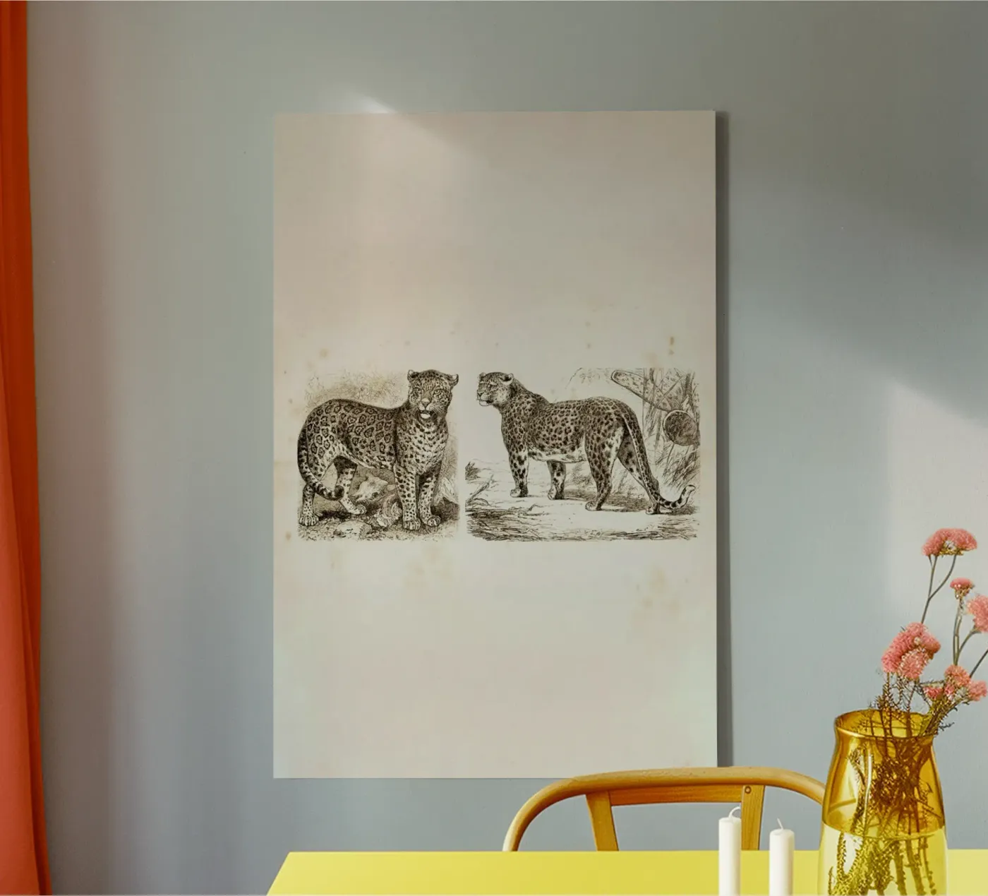 Jaguars tela da Flora & Fauna