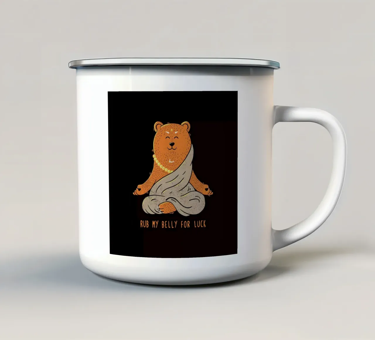 Buddha Bear tazza in smalto da Tobe Fonseca