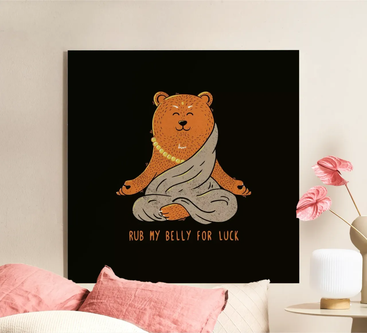 Buddha Bear plexiglass da Tobe Fonseca
