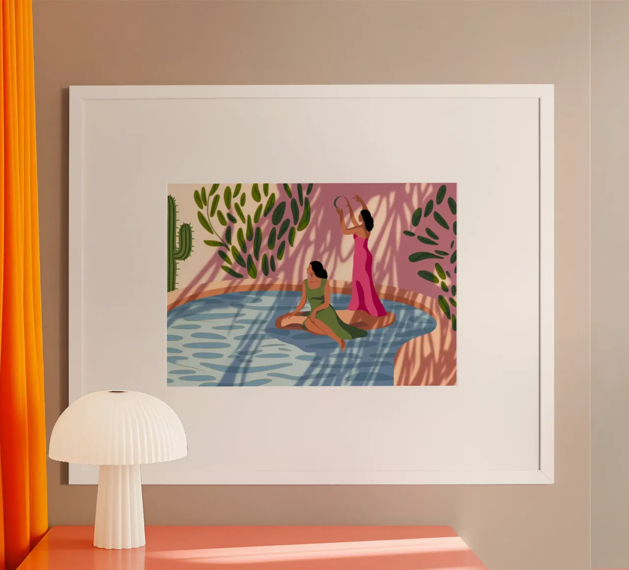 Tranquilla danza dell'acqua poster da Veiled Canvas